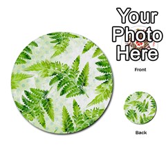 Fern Leaves Multi-purpose Cards (round)  by DanaeStudio