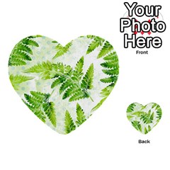 Fern Leaves Multi-purpose Cards (heart) 