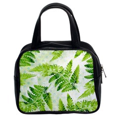 Fern Leaves Classic Handbags (2 Sides)