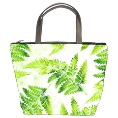 Fern Leaves Bucket Bags by DanaeStudio