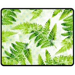 Fern Leaves Fleece Blanket (Medium) 