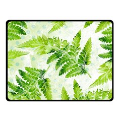 Fern Leaves Fleece Blanket (Small)