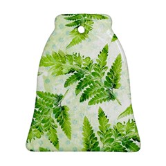 Fern Leaves Bell Ornament (2 Sides)