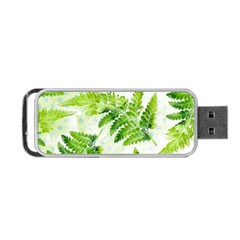 Fern Leaves Portable Usb Flash (one Side) by DanaeStudio