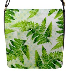 Fern Leaves Flap Messenger Bag (S)