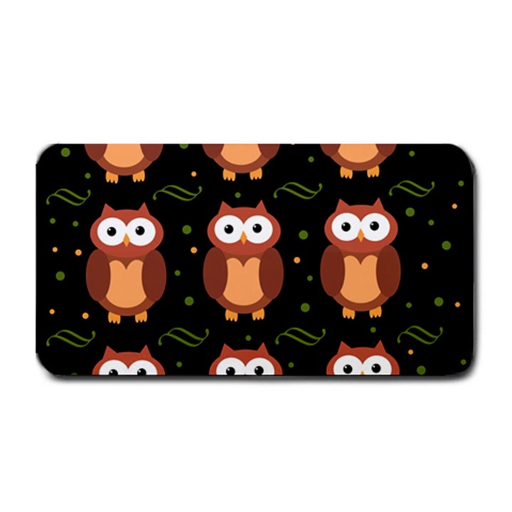 Halloween brown owls  Medium Bar Mats