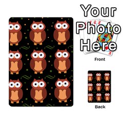 Halloween Brown Owls  Multi-purpose Cards (rectangle)  by Valentinaart