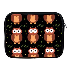 Halloween Brown Owls  Apple Ipad 2/3/4 Zipper Cases by Valentinaart