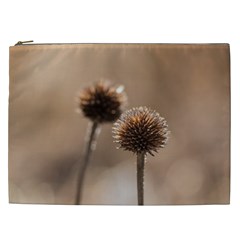 Withered Globe Thistle In Autumn Macro Cosmetic Bag (xxl)  by wsfcow