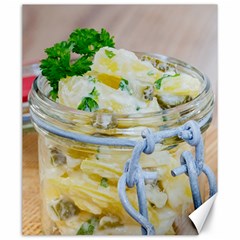 Potato Salad In A Jar On Wooden Canvas 20  X 24   by wsfcow