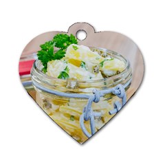 Potato Salad In A Jar On Wooden Dog Tag Heart (one Side) by wsfcow