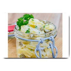 Potato Salad In A Jar On Wooden Large Doormat  by wsfcow