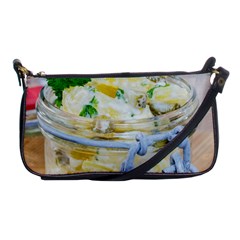 Potato Salad In A Jar On Wooden Shoulder Clutch Bags by wsfcow