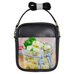 Potato Salad In A Jar On Wooden Girls Sling Bags by wsfcow