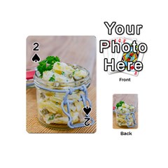 Potato Salad In A Jar On Wooden Playing Cards 54 (mini)  by wsfcow