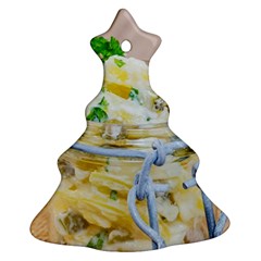 Potato Salad In A Jar On Wooden Ornament (christmas Tree) by wsfcow