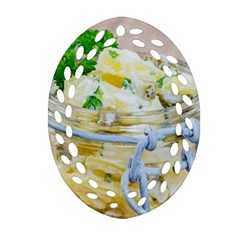 Potato Salad In A Jar On Wooden Oval Filigree Ornament (2-side)  by wsfcow