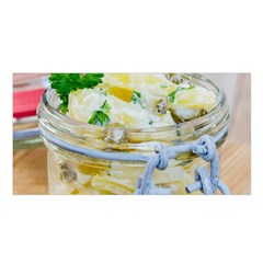 Potato Salad In A Jar On Wooden Satin Shawl by wsfcow