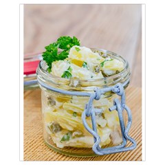 Potato Salad In A Jar On Wooden Drawstring Bag (small) by wsfcow