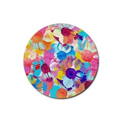 Anemones Rubber Coaster (round)  by DanaeStudio