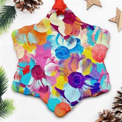 Anemones Snowflake Ornament (2-side)