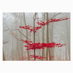 Magic Forest In Red And White Large Glasses Cloth