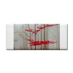 Magic Forest In Red And White Hand Towel