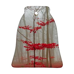 Magic Forest In Red And White Ornament (bell)  by wsfcow