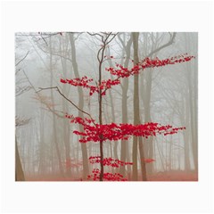 Magic Forest In Red And White Small Glasses Cloth (2-side) by wsfcow