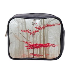 Magic Forest In Red And White Mini Toiletries Bag 2-side