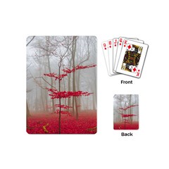 Magic Forest In Red And White Playing Cards (mini) 