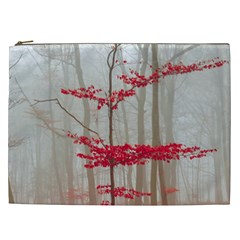 Magic Forest In Red And White Cosmetic Bag (xxl)  by wsfcow