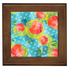 Red Cherries Framed Tiles by DanaeStudio