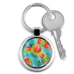 Red Cherries Key Chains (round)  by DanaeStudio