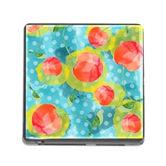 Red Cherries Memory Card Reader (square) by DanaeStudio