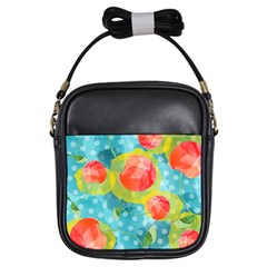 Red Cherries Girls Sling Bags