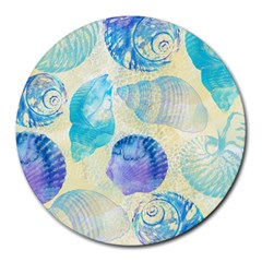 Seashells Round Mousepads by DanaeStudio