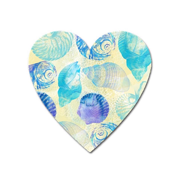 Seashells Heart Magnet