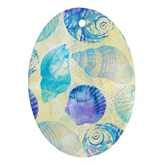 Seashells Oval Ornament (two Sides)