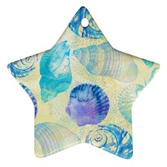 Seashells Star Ornament (two Sides) 