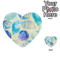 Seashells Multi-purpose Cards (heart) 