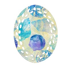 Seashells Oval Filigree Ornament (2-side) 