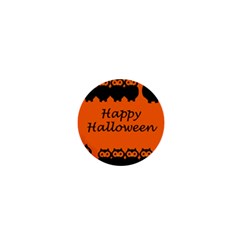 Happy Halloween - Owls 1  Mini Buttons by Valentinaart