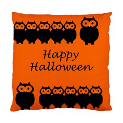 Happy Halloween - Owls Standard Cushion Case (one Side) by Valentinaart