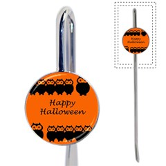 Happy Halloween - Owls Book Mark by Valentinaart