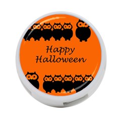 Happy Halloween - Owls 4-port Usb Hub (two Sides)  by Valentinaart