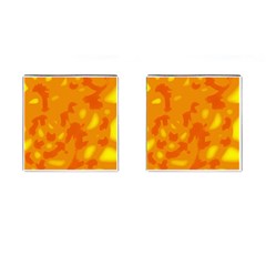 Orange Decor Cufflinks (square) by Valentinaart