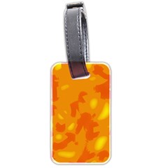 Orange Decor Luggage Tags (two Sides) by Valentinaart