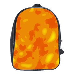 Orange Decor School Bags (xl)  by Valentinaart