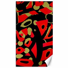 Red Artistic Design Canvas 40  X 72   by Valentinaart